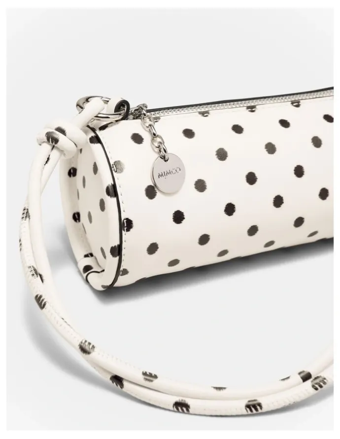 Mimco Barrel Mini Shoulder Bag in Dot Print