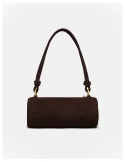 Mimco Barrel Mini Shoulder Bag in Chocolate