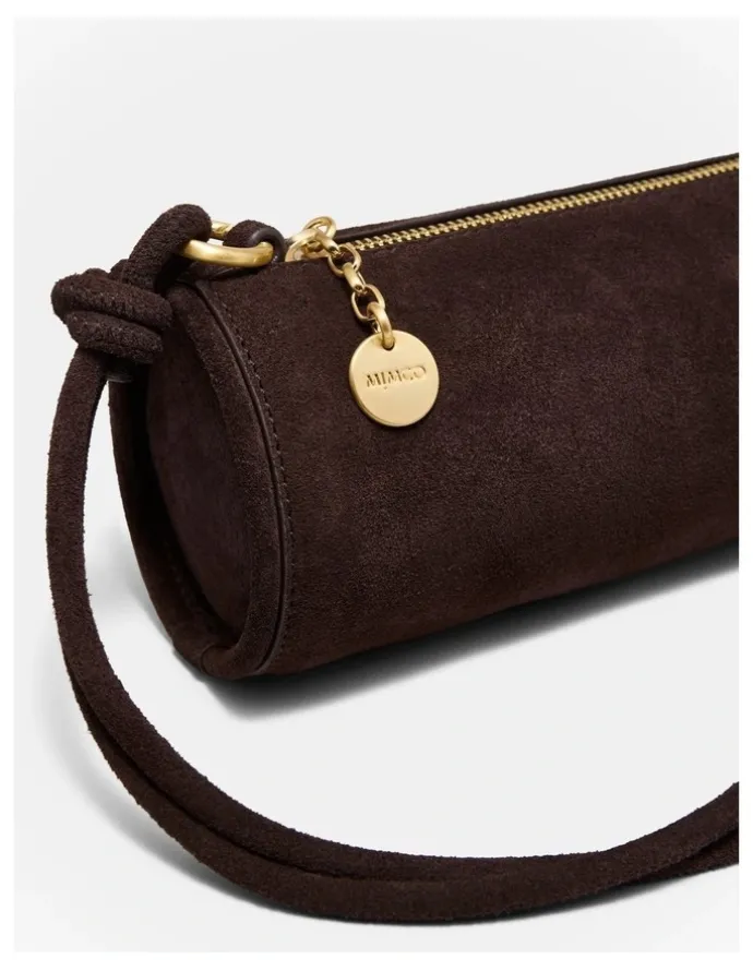 Mimco Barrel Mini Shoulder Bag in Chocolate