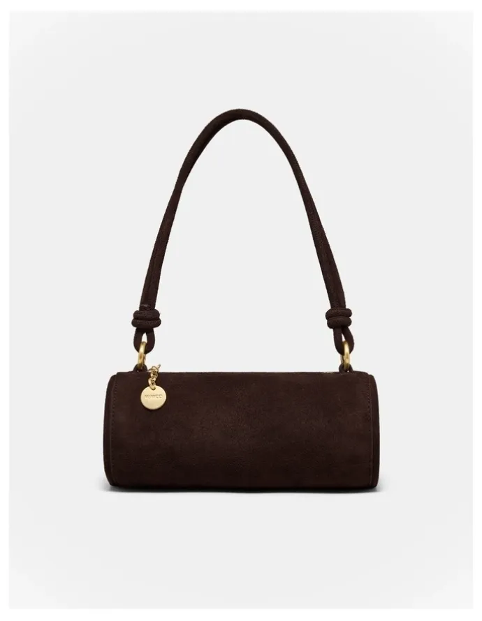 Mimco Barrel Mini Shoulder Bag in Chocolate