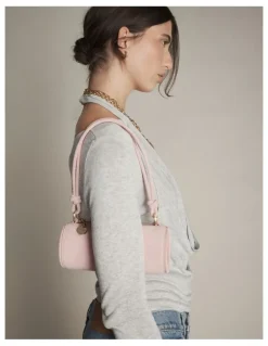 Mimco Barrel Mini Shoulder Bag in Pink Salt