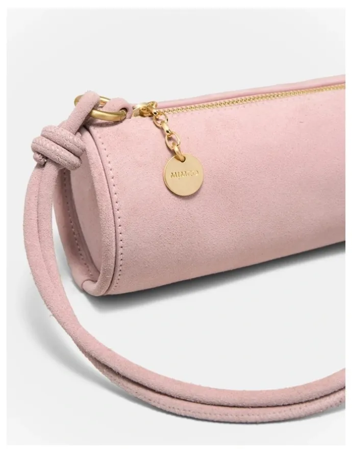 Mimco Barrel Mini Shoulder Bag in Pink Salt