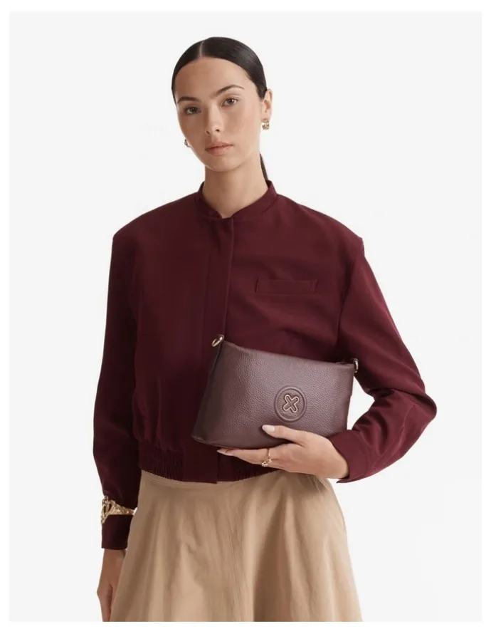 Mimco Bay Crossbody Bag in Mahogany