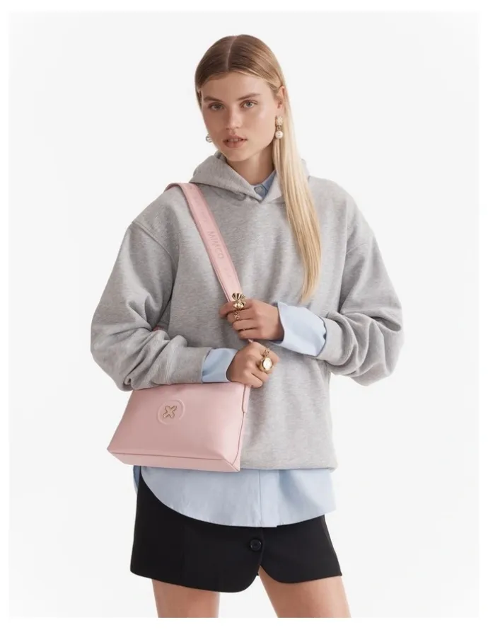 Mimco Bay Crossbody Bag in Pink Dust