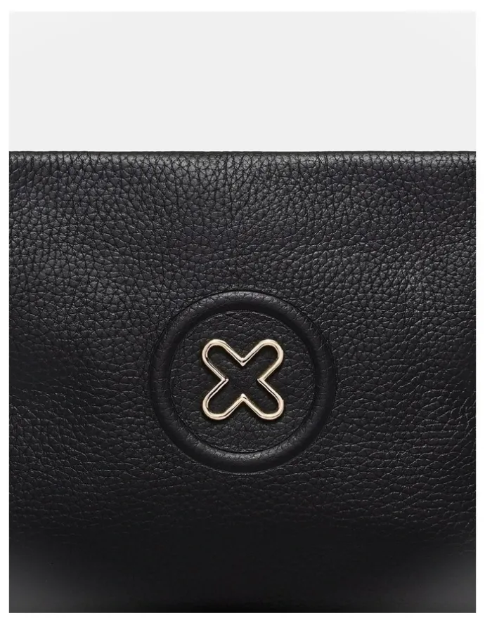 Mimco Bay Crossbody Bag in Black Light Gold