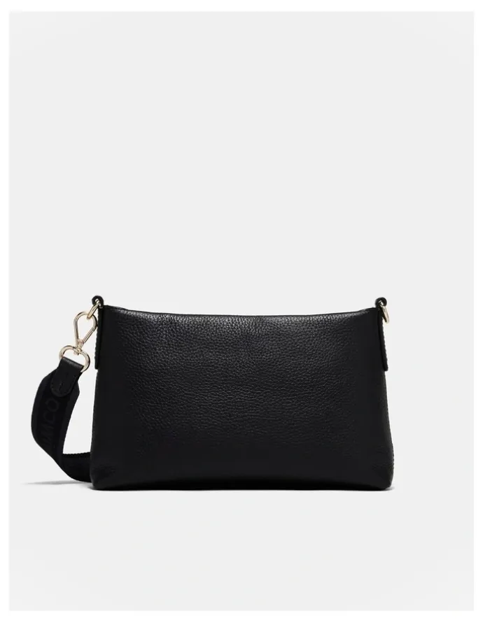 Mimco Bay Crossbody Bag in Black Light Gold
