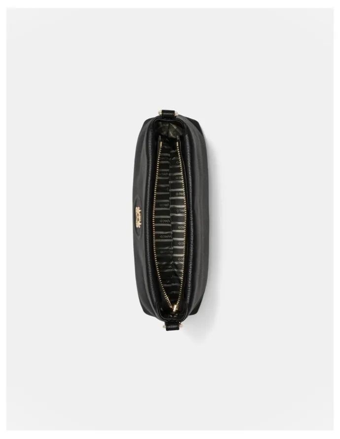 Mimco Bay Crossbody Bag in Black Light Gold