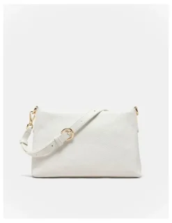 Mimco Bay Strap Crossbody Bag in White