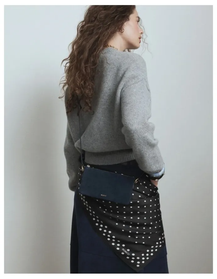 Mimco Belle Pouch Crossbody Bag in Navy