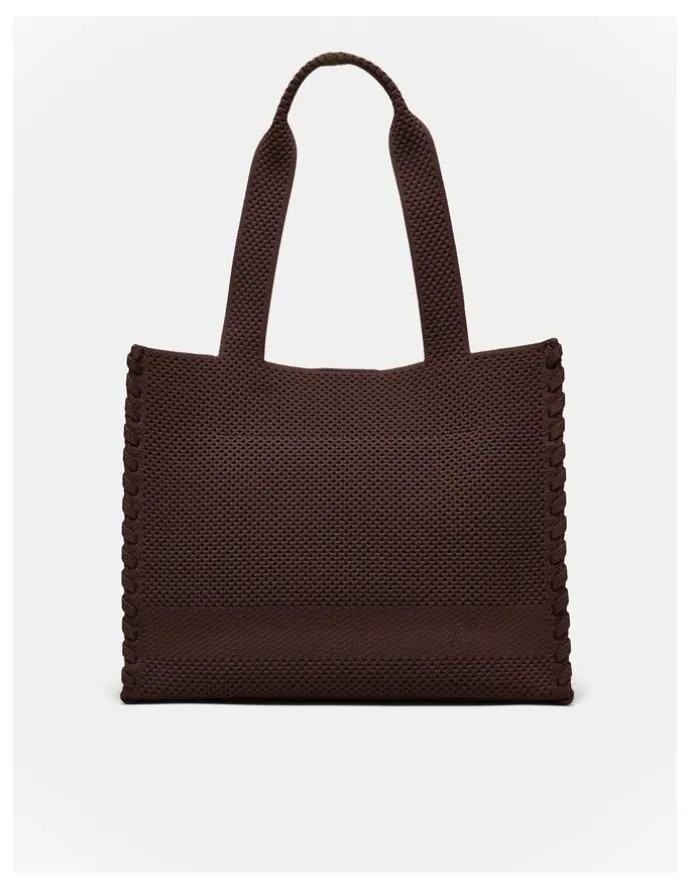 Mimco Blondie Boxy Tote Bag in Chocolate