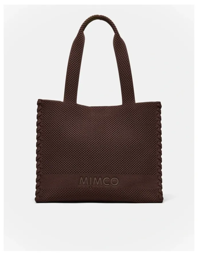 Mimco Blondie Boxy Tote Bag in Chocolate
