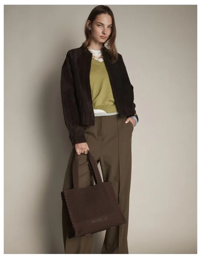 Mimco Blondie Boxy Tote Bag in Chocolate
