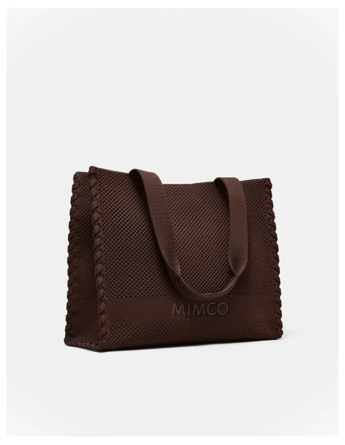 Mimco Blondie Boxy Tote Bag in Chocolate
