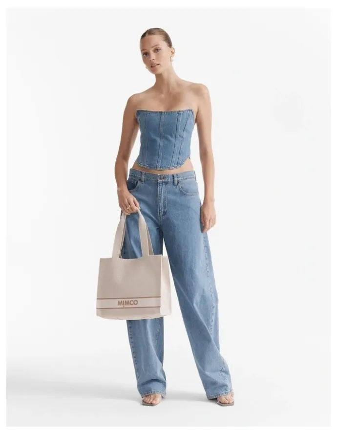 Mimco Blondie Boxy Tote Bag in Alabaster