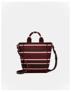 Mimco Blondie Mini Tote Bag in Chocolate Stripe