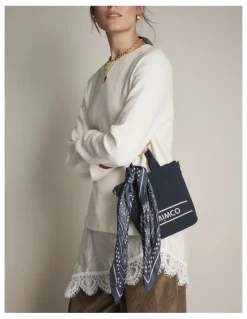 Mimco Blondie Mini Tote Bag in Navy