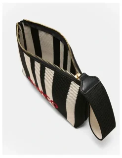 Mimco Blondie Pouch in Black Stripe