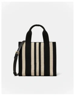 Mimco Blondie Small Tote Bag in Black Stripe