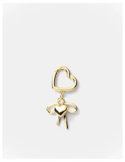 Mimco Bow Keyring in Light Gold