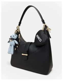 Mimco Bow Keyring in Light Gold