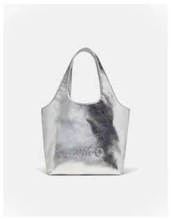 Mimco Brittany Mini Tote Bag in Silver