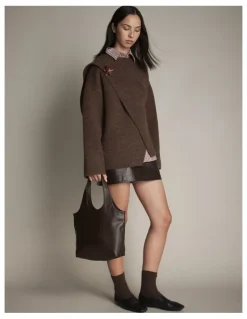 Mimco Brittany Mini Tote Bag in Espresso