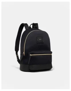 Mimco Brunswick Backpack in Black Light Gold