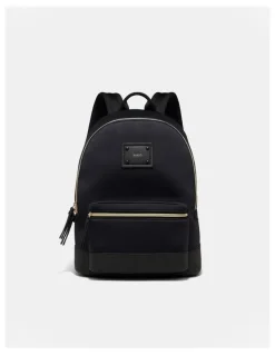 Mimco Brunswick Backpack in Black Light Gold