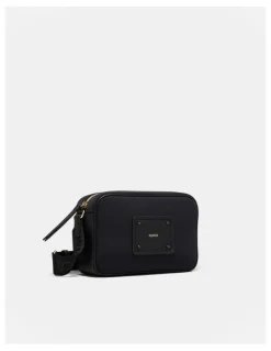 Mimco Brunswick Crossbody Bag in Black Light Gold
