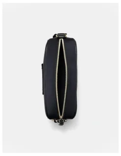 Mimco Brunswick Crossbody Bag in Black Light Gold