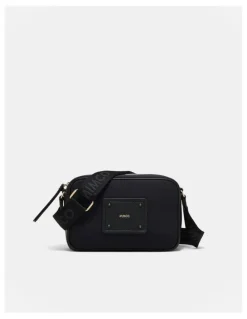 Mimco Brunswick Crossbody Bag in Black Light Gold
