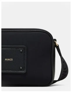 Mimco Brunswick Crossbody Bag in Black Light Gold