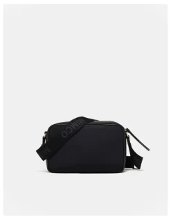 Mimco Brunswick Crossbody Bag in Black Light Gold