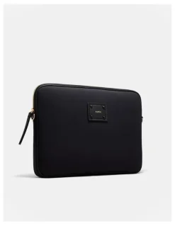 Mimco Brunswick Laptop Bag in Black Light Gold