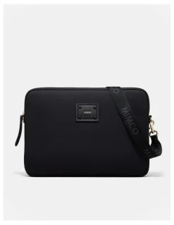 Mimco Brunswick Laptop Bag in Black Light Gold