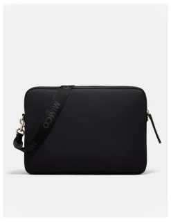 Mimco Brunswick Laptop Bag in Black Light Gold