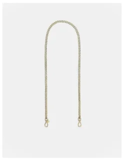 Mimco Chain Crossbody Bag Strap 112.5cm in Light Gold