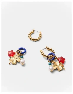 Mimco Charmelle Hoop Earrings in Ultra Marine