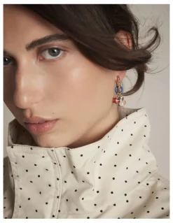 Mimco Charmelle Hoop Earrings in Ultra Marine