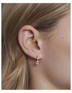 Mimco Chime Hoop Earrings in Gold Silver