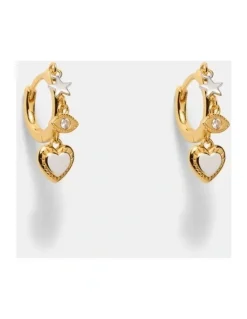 Mimco Chime Hoop Earrings in Gold Silver
