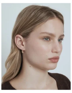 Mimco Chime Hoop Earrings in Gold Silver