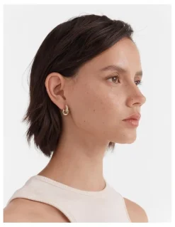 Mimco Circulate Stud Earrings in Gold