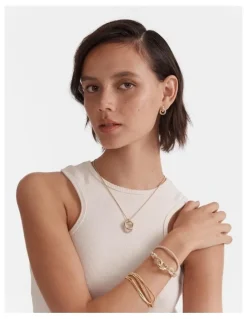 Mimco Circulate Stud Earrings in Gold