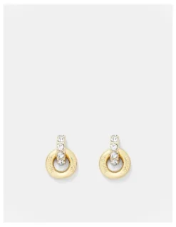 Mimco Circulate Stud Earrings in Gold