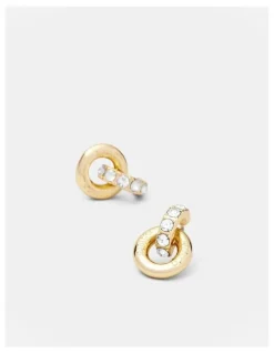 Mimco Circulate Stud Earrings in Gold