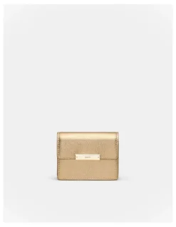 Mimco Cove Foldover Credit Card Holder in Gold