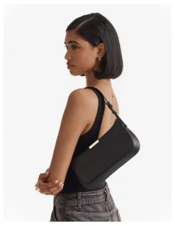 Mimco Cove Slim Shoulder Bag in Black