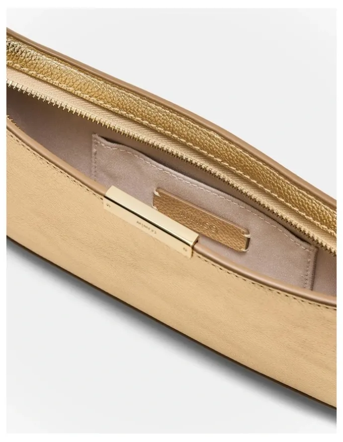 Mimco Cove Slim Shoulder Bag in Light Gold