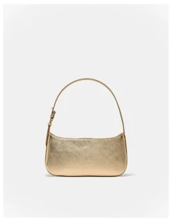 Mimco Cove Slim Shoulder Bag in Light Gold